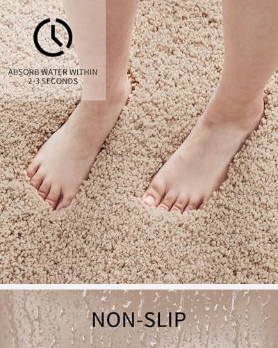 Fluffy Absorbent Bathroom Rug