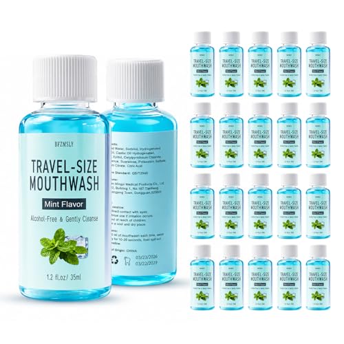 Blue Travel Size Mouthwash