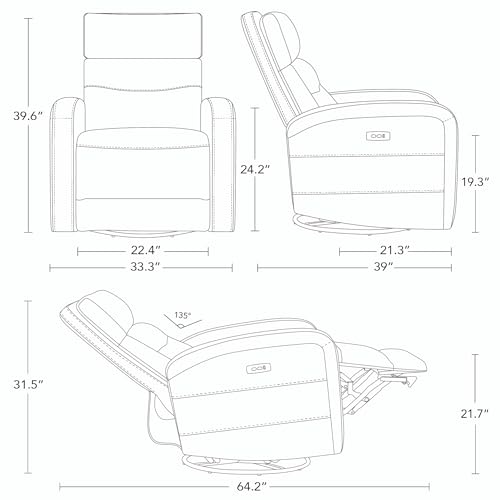 Power Recliner Swivel Glider Rocker