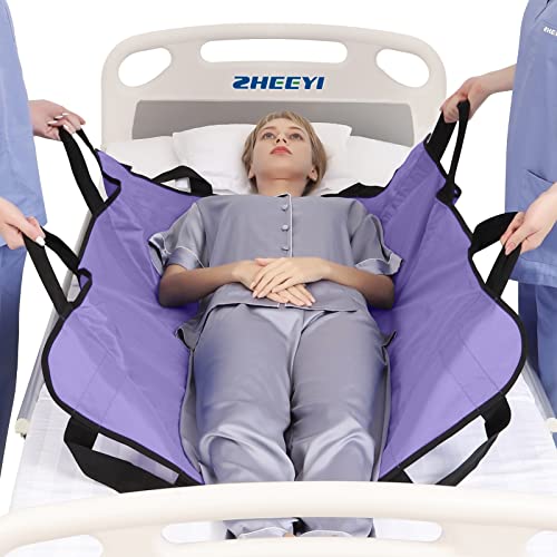Positioning Bed Pad with Reinforced Handles Patient Transfer Sheet Aid Assistant for Body Lifting