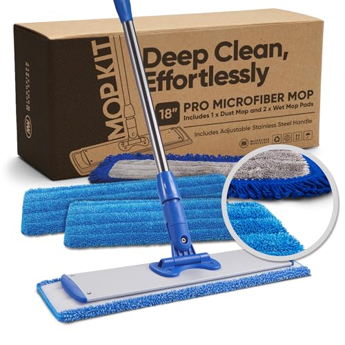 18" & 20" Premium Microfiber Wet Mop Pad……
