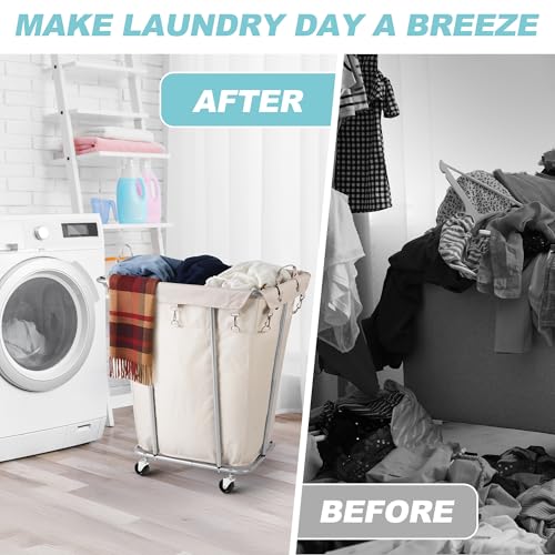 Rolling Laundry Hamper Cart and Sorter