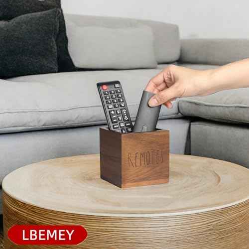 Acacia Wood Remote Control Holder