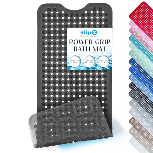 39"x16" Power Grip Non Slip Bathtub Shower Mat
