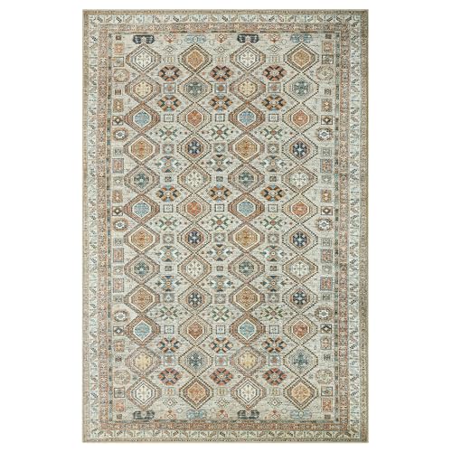 Machine Washable Area Rug with Non