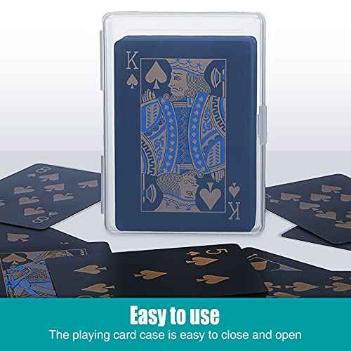 Playing Card Cases Plastic Trading Card Deck Holders Clear Empty Storage Box Organizers for Gaming