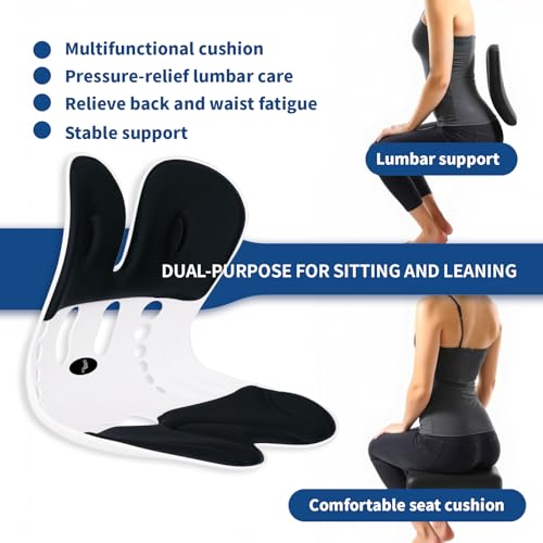 Ergonomic Back Support for Office Chair Cushion with Lumbar Pillow