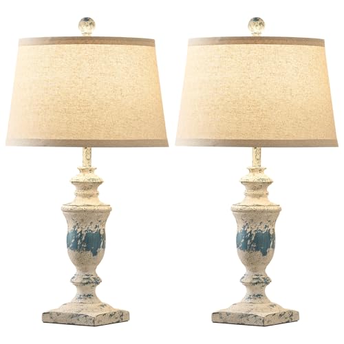 Farmhouse Table Lamps Set of 2
