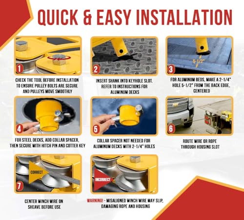 Quick Installation Side Puller Recovery Tool for Vehicle Towing & Angled Winching