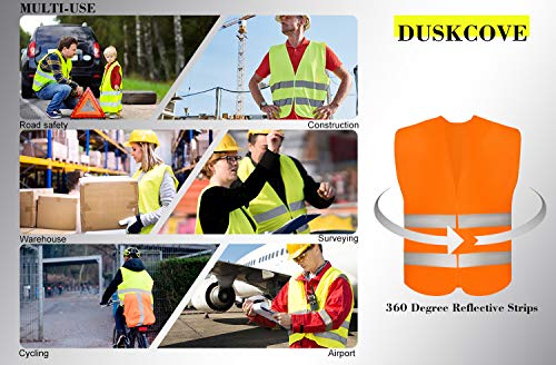 10 Pack High Visibility Safety Vest for Traffic Work