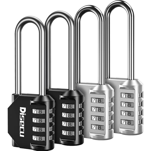 4 Digit Long Shackle Combination Lock