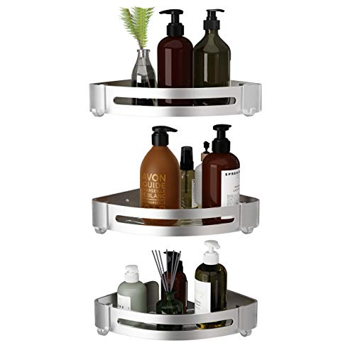 adhesive mounting shower caddy