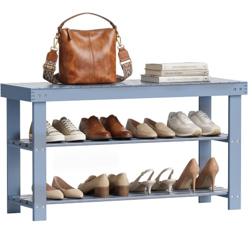 Bamboo Shoe Rack Bench