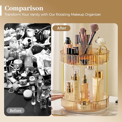 Rotating Makeup Organizer for Vanity