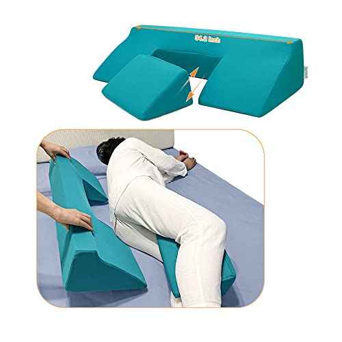 Bedsore Turning Wedge Anti Bed Sores Treatment Pillow Body Positioners Incline Side Sleeping U Shape Medical Wedges Post Surgical Care for Bedridden Pregnancy Elderly Prevent Pressure Ulcer