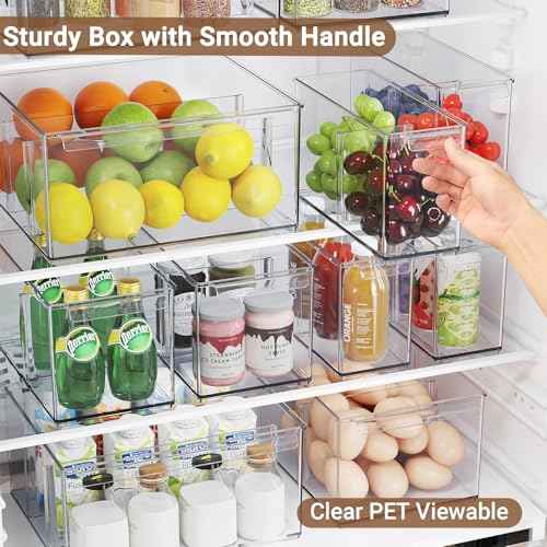 3 6 Pack Pantry Storage Bins with Divider
