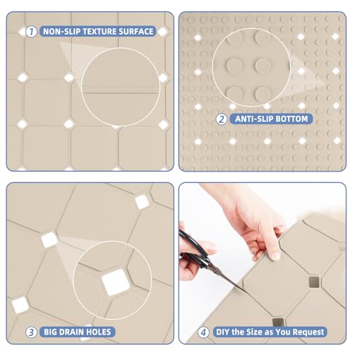 Bathtub Mat Non Slip SiliconeBath Mat for Bath Tub Mat