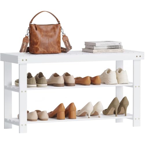 Bamboo Shoe Rack Bench