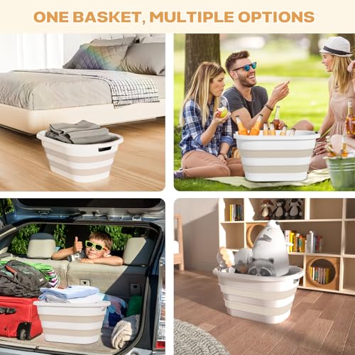 Collapsible Laundry Basket with Handles