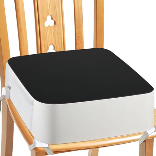 Toddler Booster Seat for Kitchen Chair 4 Point Anchor Fix 3.8 Inch Lift