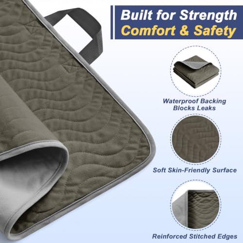 Washable Positioning Bed Pad with 8 Handles