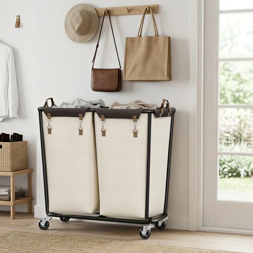 390L Extra Large Lanudry Hamper with Wheels