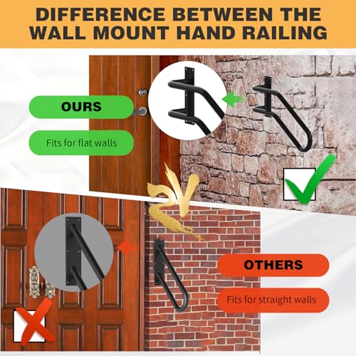 Wall Mount handrail for Outdoor Steps