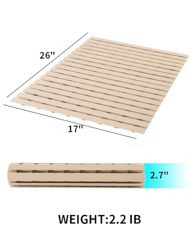 Shower Mat Non Slip Heavy Duty Rubber Bathtub Mat Without Suction Cups Shower Floor Mat for Indoor Outdoor