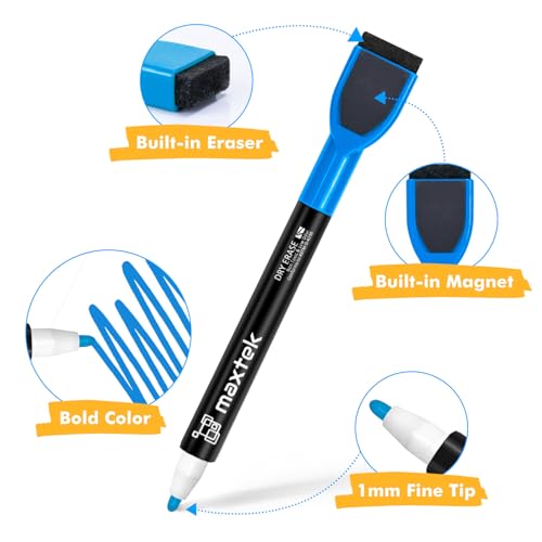Magnetic Dry Erase Markers with Eraser