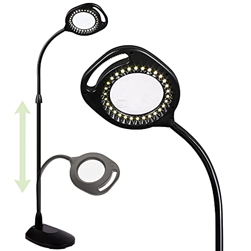 2-in-1 ClearSun LED Magnifier Light Floor and Table Lamp