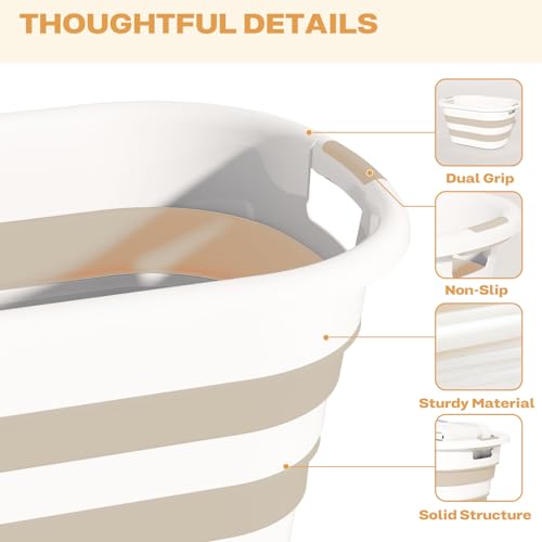 Collapsible Laundry Basket with Handles