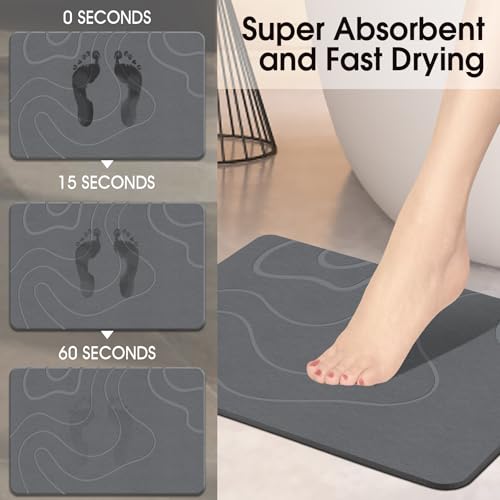 Stone Bath Mat Diatomaceous Earth Shower Mat Non