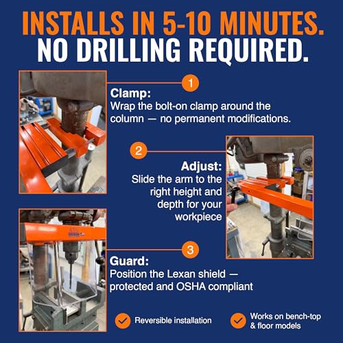 ATS Machine Safety Drill Press Guard Econ Series