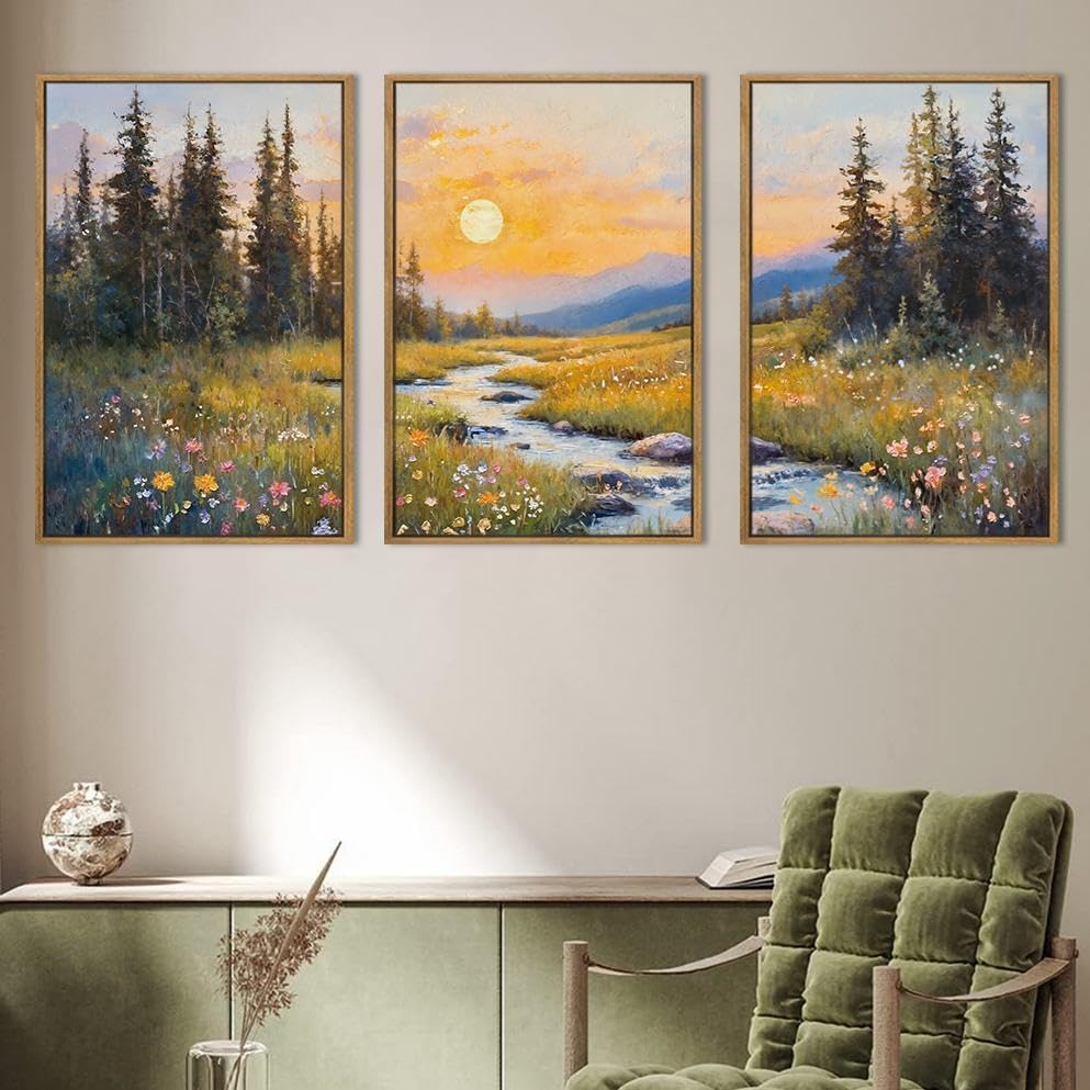 Framed Canvas Prints Wall Art Set