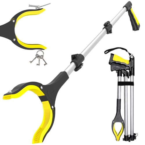 38" Extra Long Grabber Tool with 360°Rotating Anti