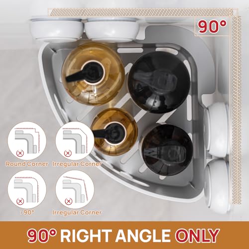 Corner Shower Caddy Suction Cup