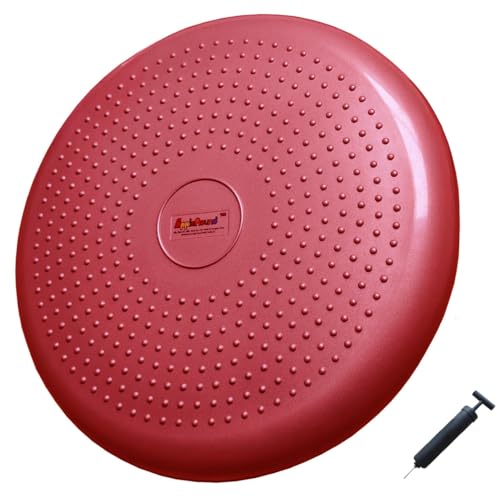 Inflated Wobble Cushion with Hand Pump