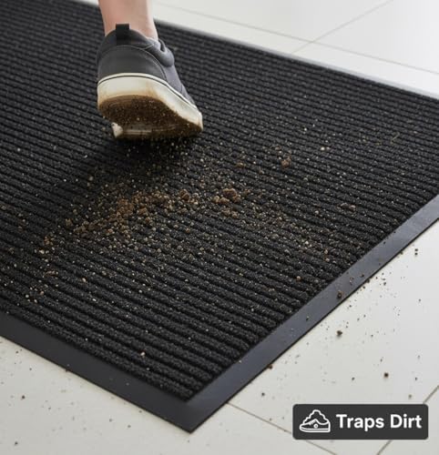 Door Floor Mat Commercial Grade Large Size Heavy Duty Tough Entry Collection Slip Skid Entrance Mat with Rubber Backing Low Profile