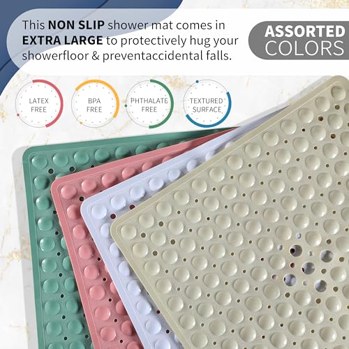Square Bath Shower Tub Mat for Bathroom
