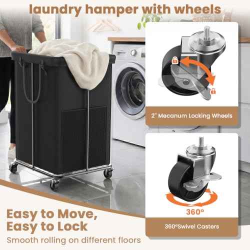 Laundry Basket with Removable Bag