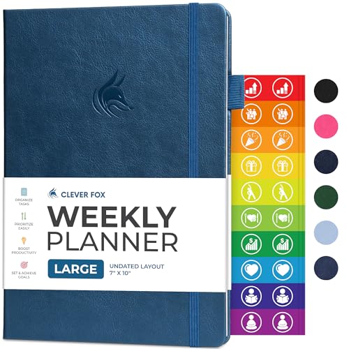 Planner Undated Weekly & Monthly Planner for Productivity