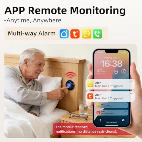 Wi Fi Wireless Caregiver Pager Call Button for Elderly at Home