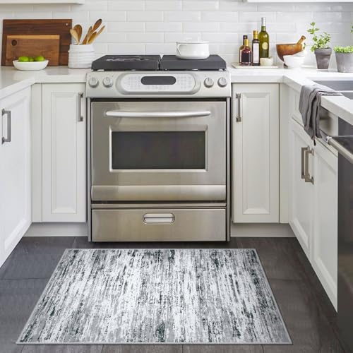 Washable Abstract Rug Non Slip