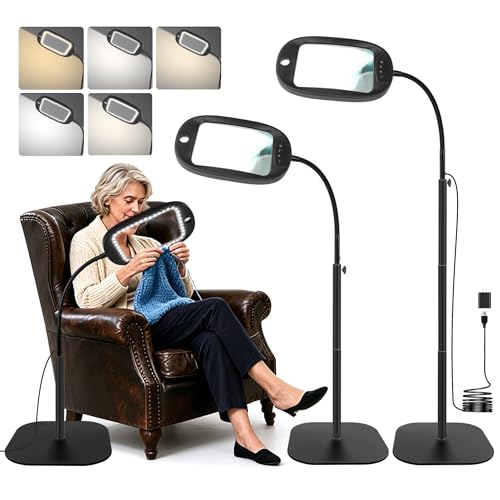 Floor Magnifying Glass withLight and Stand