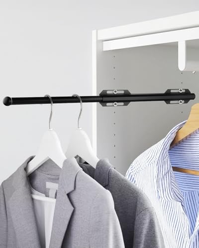 12" Valet Rod for Closet Pull Out Retractable Slide Out for Laundry Rooms