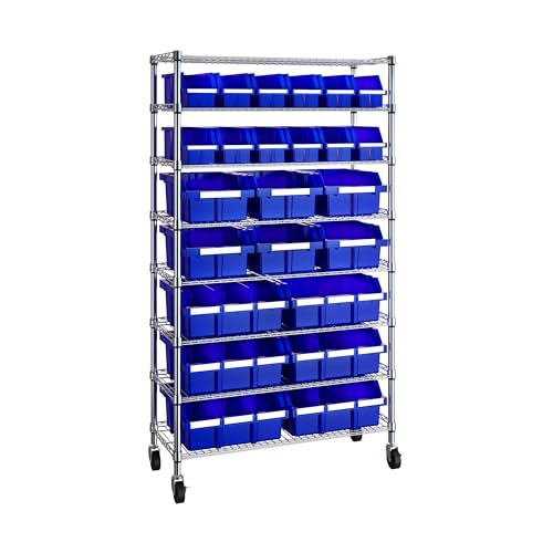 Heavy Duty NSF Bin Rack Solid Steel Wire Shelving Storage Unit