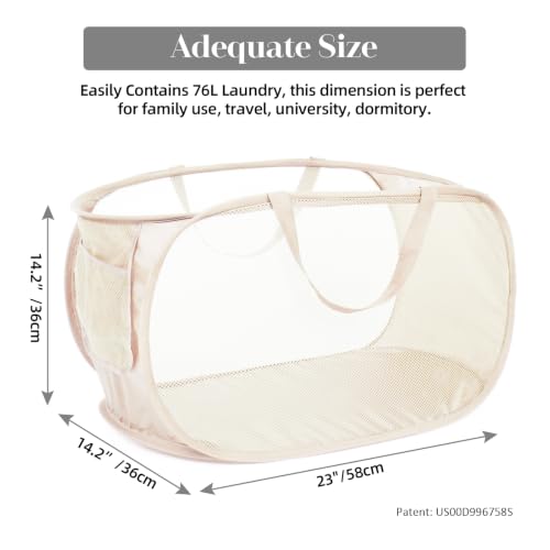 Sturdy Mesh Pop Up Laundry Hamper