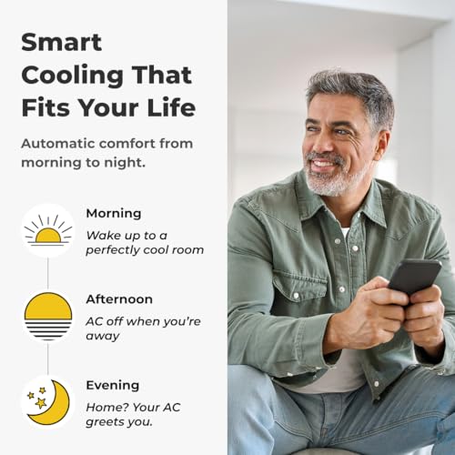 Sky Smart Wireless Air Conditioner Controller. Quick & Easy DIY Installation. Maintains Comfort with Energy Efficient. Automatic Wifi Thermostat Control App. Google