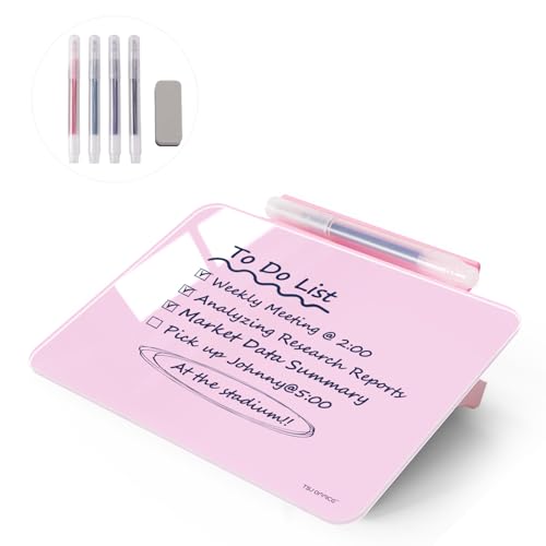 Small Desktop Glass Whiteboard