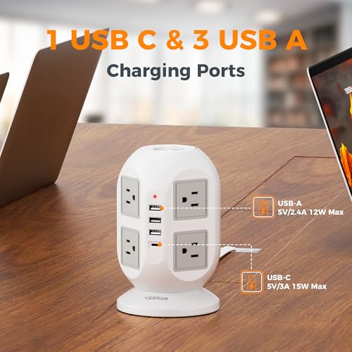 Tower Surge Protector Power Strip